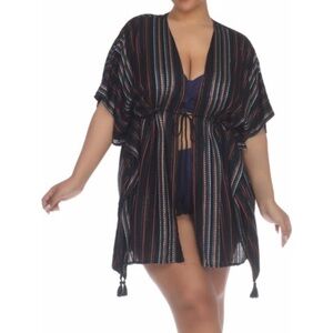 BOHOME BOHO me Collection Ruana Folk L/XL NWT boho me cover up beach pool